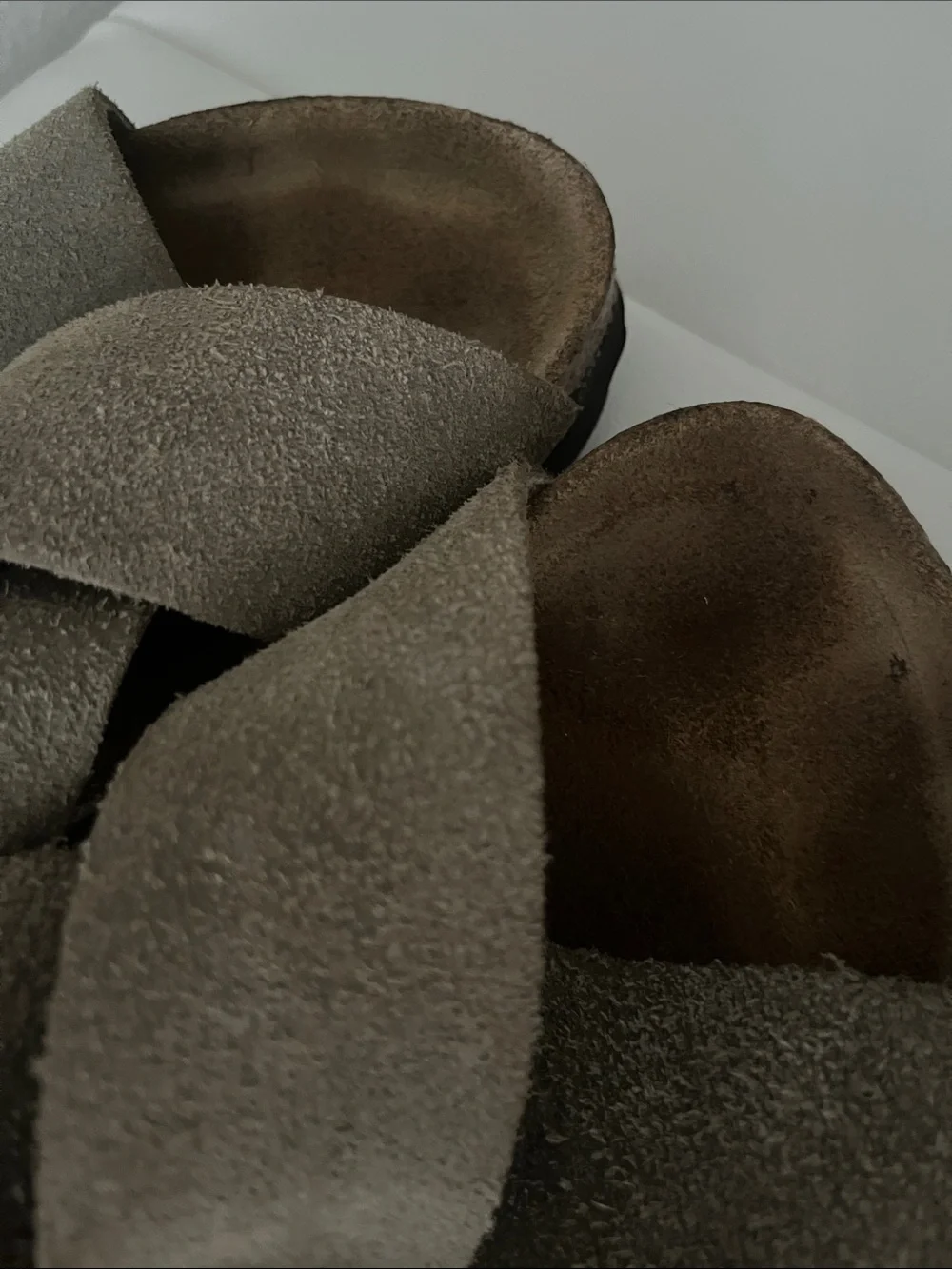 Birkenstock Brown Suede Crisscross Buckle Sandals